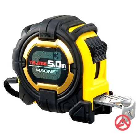 Tajima mjerna traka G3GLM27-50EB-EUR, G3 Gold, 5 m, širina 27 mm, magnet