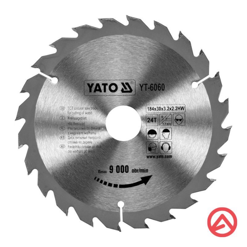 YATO List kružne pile za drvo TM 24Z Vidia [184x3.2x30mm] YT-6060