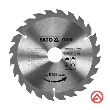YATO List kružne pile za drvo TM 24Z Vidia [184x3.2x30mm] YT-6060 Cijena Akcija